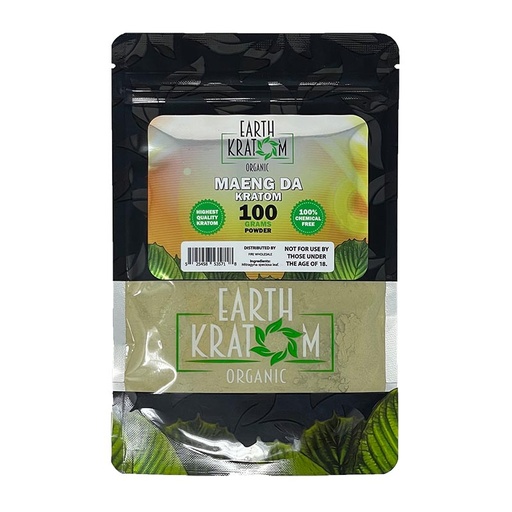 [EART-10203] EARTH KRATOM POWDER (GREEN MAENG DA, 100GM)