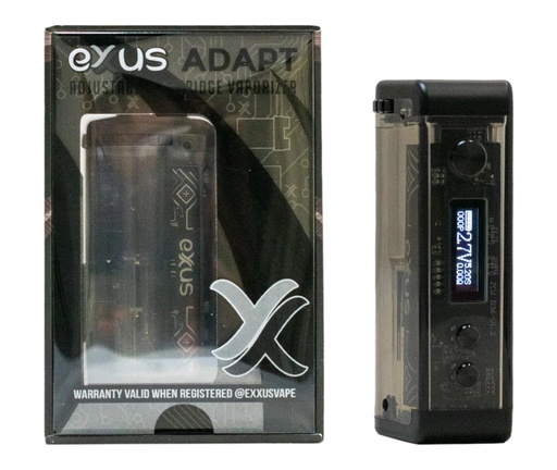 [EXXU-22462] EXXUS ADAPT TRANSPARENT CARTRIDGE VAPORIZER (BLACK)