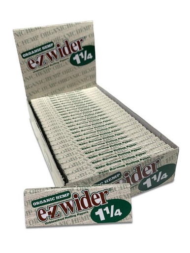 [INTREF03922] EZ WIDER ORGANIC HEMP PAPERS BOX OF 24 (1.25)