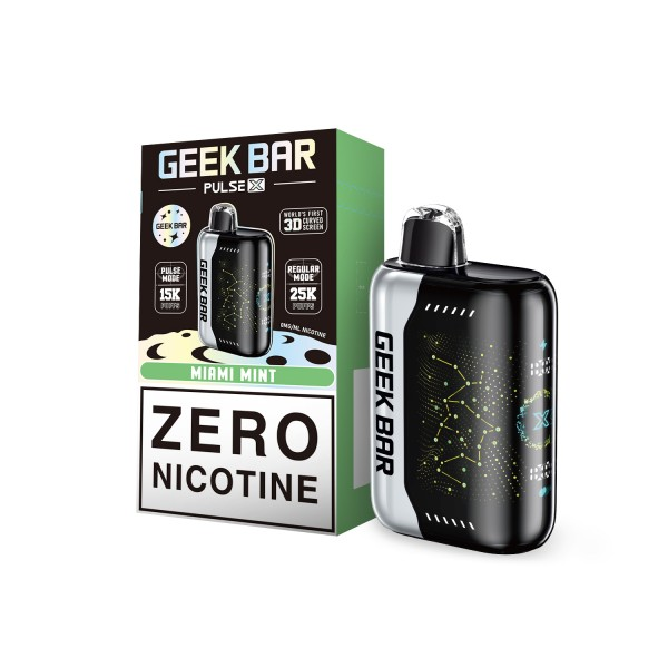 GEEK BAR PULSE X ZERO NICOTINE DISPOSABLE 25000 PUFFS BOX OF 5