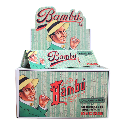 [BAMB-09874] BAMBU ORGANIC HEMP KING SIZE PAPER + 33 TIPS BOX OF 50