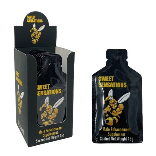 [INTREF01882] SWEET SENSATIONS HONEY MALE ENHANCEMENT SUPPLEMENT 15G BOX OF 12