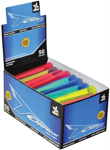 [INTREF02765] BUDDIES TORPEDOES CONE TUBES BOX OF 50
