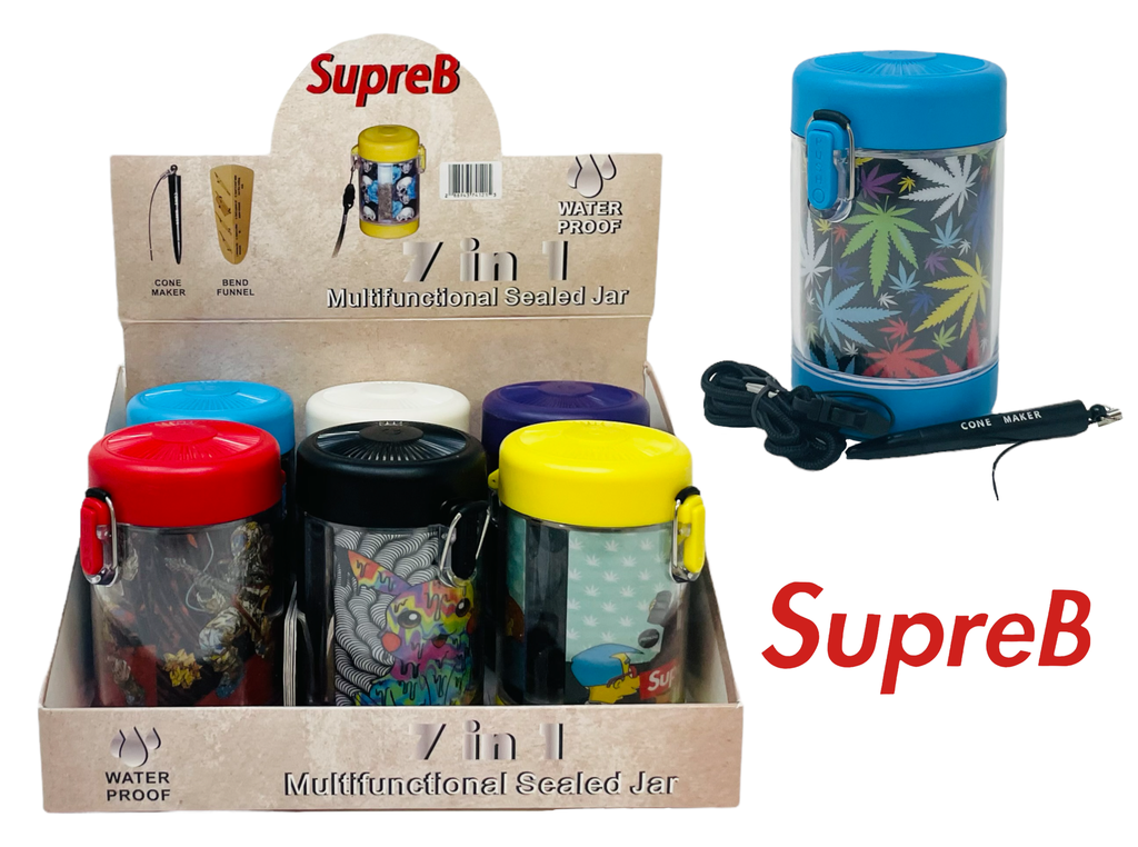 SUPREB LED & GLASS JARS BOX OF 6