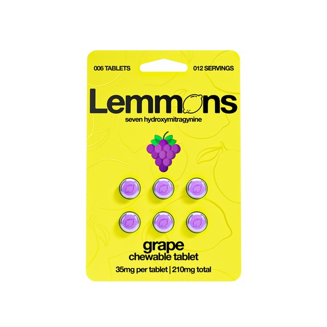 LEMMONS 35MG 7-HYDROXY KRATOM CHEWABLE TABLETS 6CT