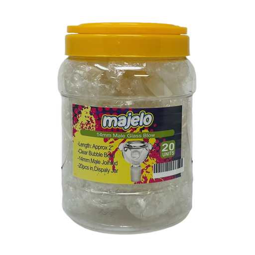 [INTREF01172] MAJELO GLASS BOWL 20CT JAR (14MM, MALE)