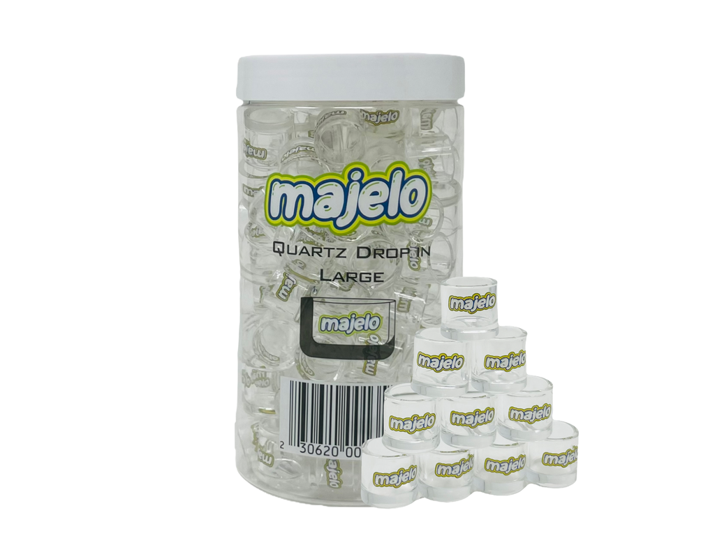 MAJELO GLASS QUARTZ DROP IN 100CT JAR