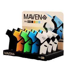 [MAVE-26186] MAVEN PRO MINI TORCH LIGHTER BOX OF 15 (SOLID COLORS)