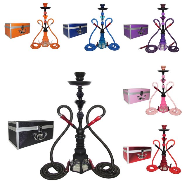 TANYA HAMMER 2HOSE HOOKAH CASE ASSORTED COLORS