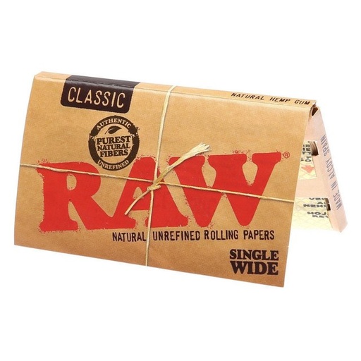 [ITM060720011304] RAW SINGLE WIDE CLASSIC PAPERS 100CT BOX OF 25