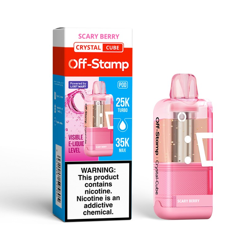 OFF-STAMP CRYSTAL CUBE 35K 5% DISPOSABLE POD BOX OF 5