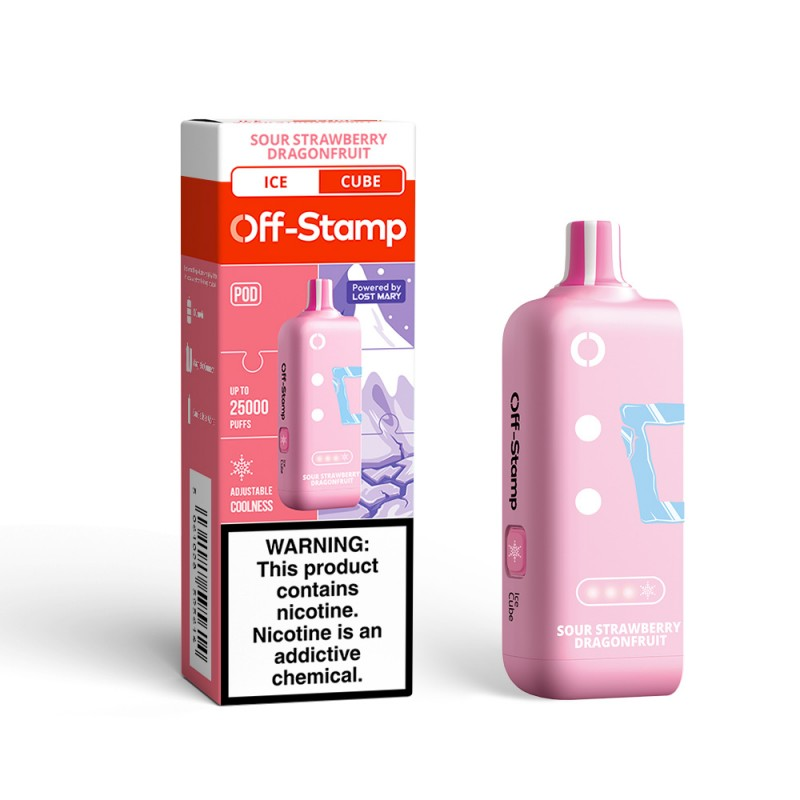 OFF-STAMP ICE CUBE 25K 5% DISPOSABLE POD BOX OF 5