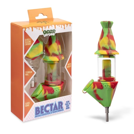 [INTREF03287] OOZE BECTAR SILICONE WATER PIPE AND NECTAR COLLECTOR (RASTA)