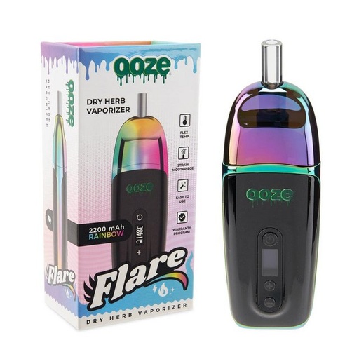 [OOZE-06169] OOZE FLARE DRY HERB VAPORIZER (RAINBOW)