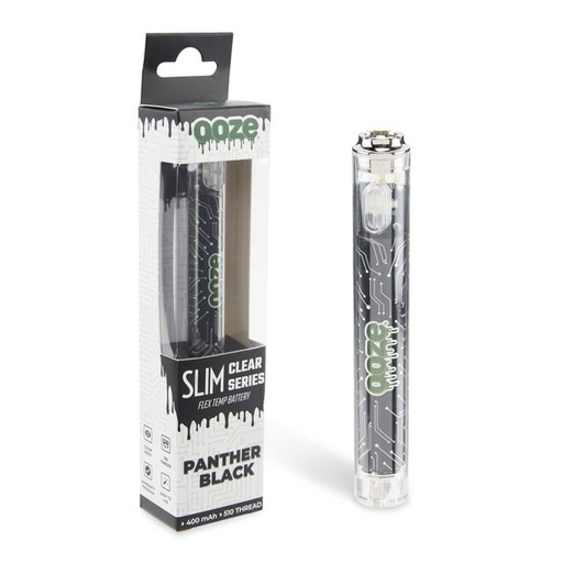 [OOZE-06176] OOZE SLIM CLEAR SERIES 400MAH VAPE BATTERY (PANTHER BLACK)