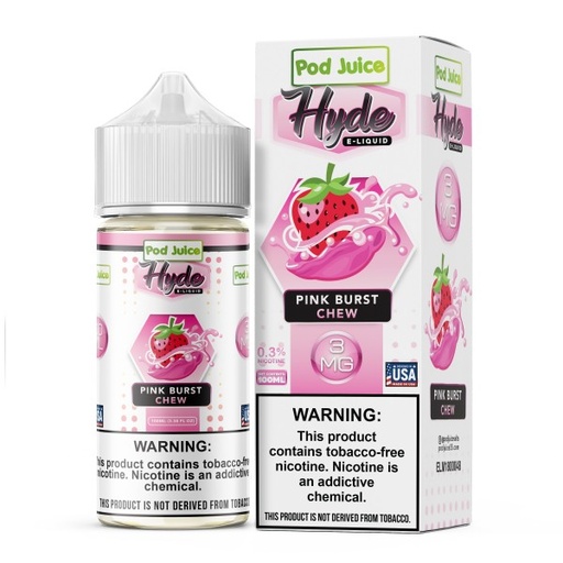 [POD -05817] POD JUICE X HYDE SYNTHETIC NICOTINE 100ML (PINK BURST, 3MG)