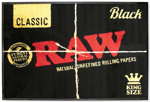 [RAW-02257] RAW BLACK DOOR MAT (LARGE)