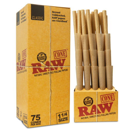 [RAW -07899] RAW CONES 75CT (1.25, CLASSIC)