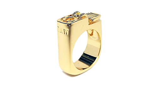 [INTREF03642] RAW GOLD LIGHTER RING (SIZE 9)