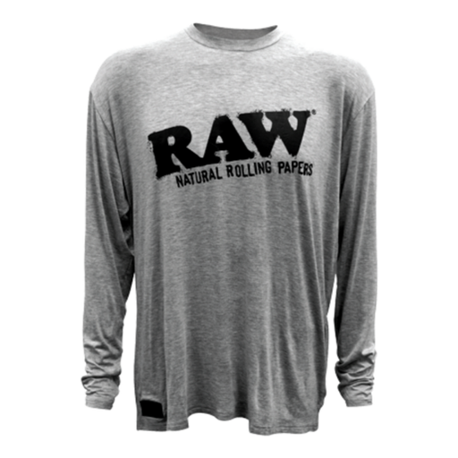[RAW-02176] RAW HEATHER GREY LONG SLEEVE SHIRT #22126 (LARGE)