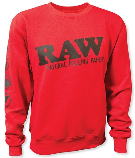[ITM230921020570] RAW RED CREWNECK SWEATSHIRT (LARGE)