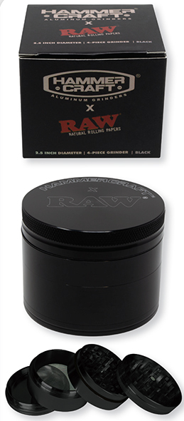 RAW X HAMMERCRAFT ALUMINUM GRINDER 4 PARTS 2.5"