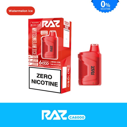[RAZ -13948] RAZ CA6000 ZERO NICOTINE DISPOSABLE BOX OF 10 (WATERMELON ICE)