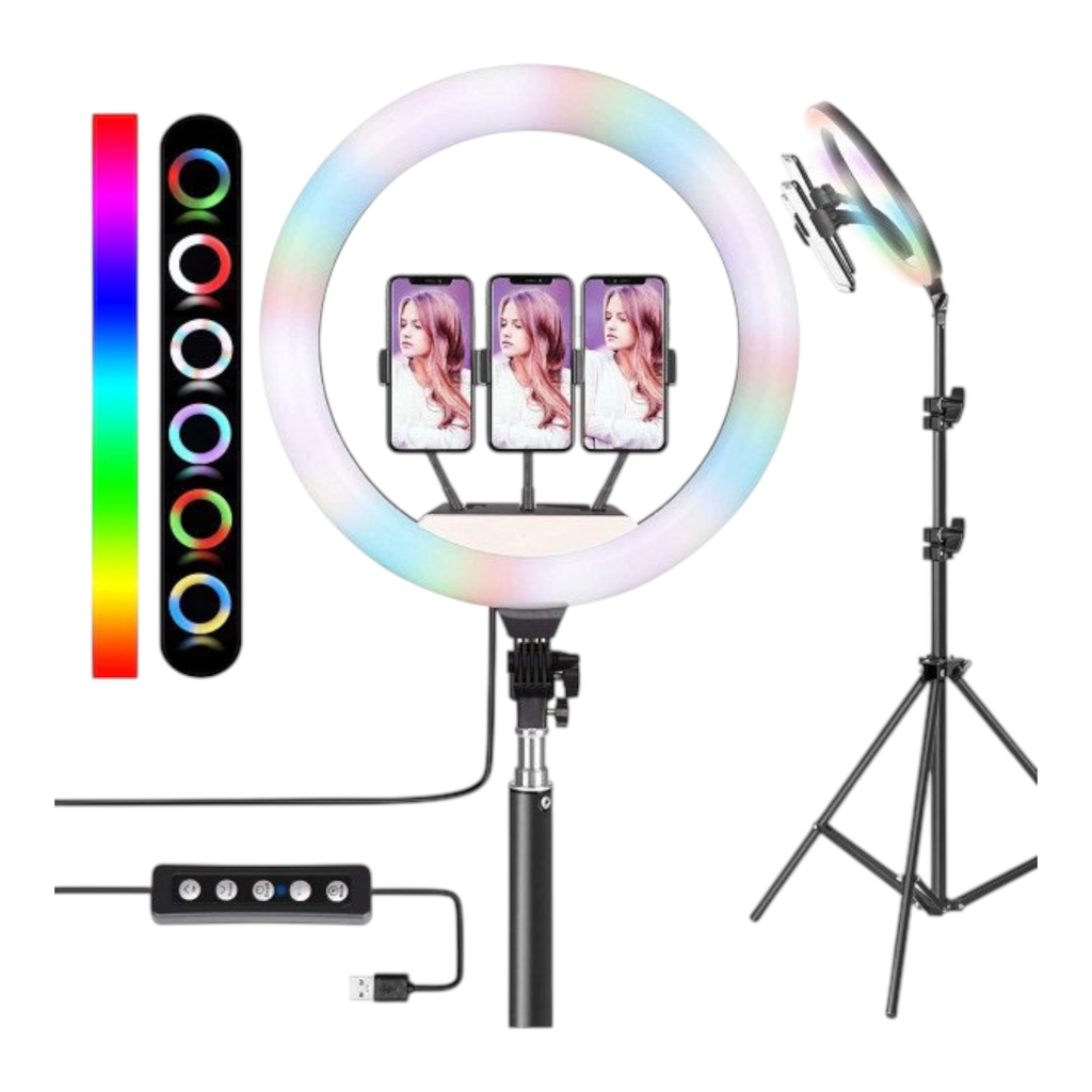 RINGLIGHT WITH DESK TRIPOD STAND