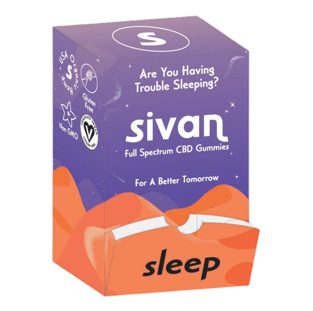 SIVAN 125MG FULL SPECTRUM CBD GUMMIES 5CT BOX OF 10