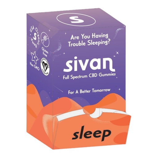 [SIVA-13589] SIVAN 125MG FULL SPECTRUM CBD GUMMIES 5CT BOX OF 10 (WATERMELON (SLEEP))