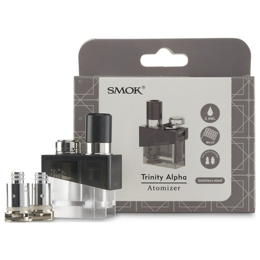 [Temp-HAM-004437] SMOK TRINITY ALPHA ATOMIZER (STAINLESS STEEL)