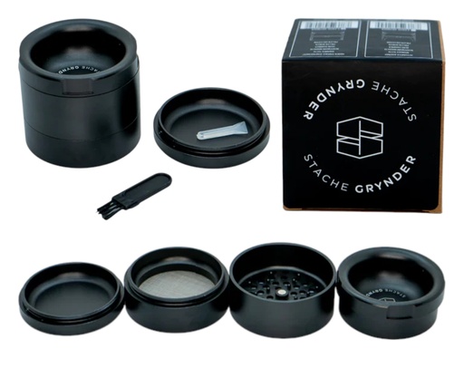 [STAC-24605] STACHE 4 PIECE GRYNDER (BLACK)