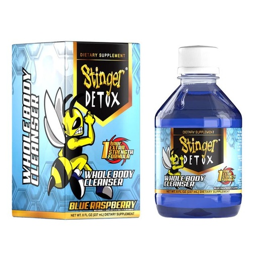 [STIN-25363] STINGER DETOX WHOLE BODY CLEANSER 8OZ (BLUE RASPBERRY)