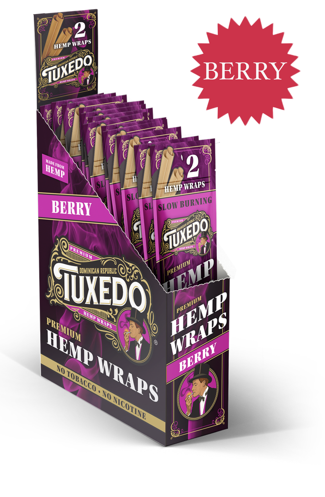 TUXEDO PREMIUM HEMP WRAPS 2CT BOX OF 25