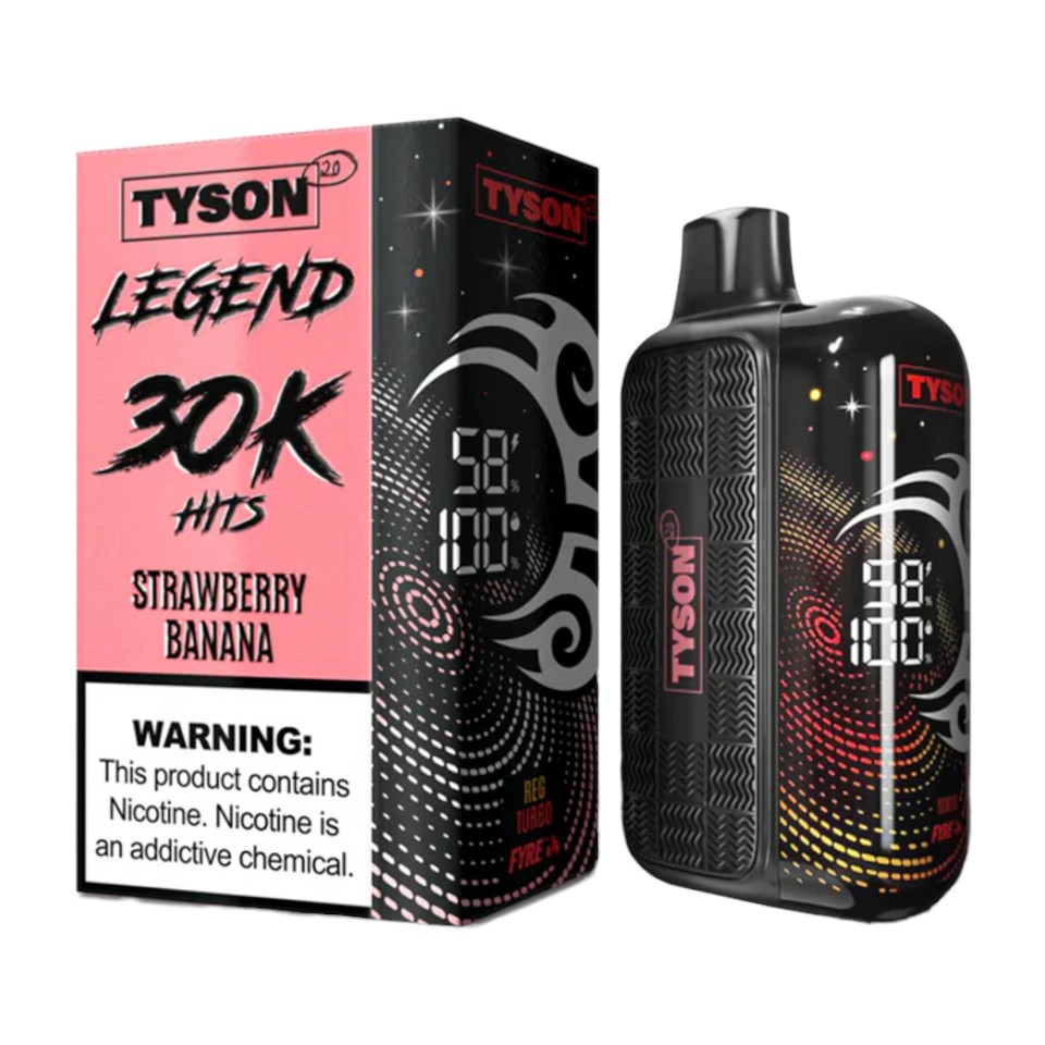 TYSON 2.0 LEGEND 5% DISPOSABLE 30000 PUFFS BOX OF 5