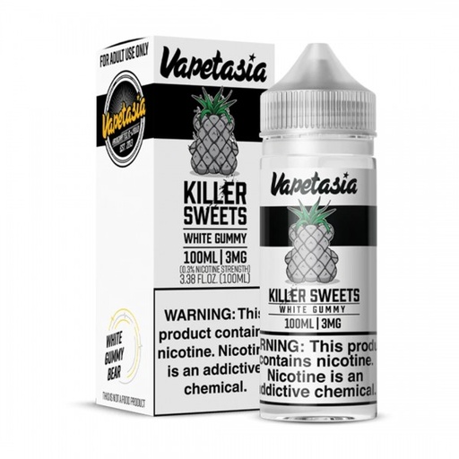 [VAP-01582] VAPETASIA KILLER SWEETS SYNTHETIC NICOTINE 100ML (WHITE GUMMY, 3MG)