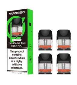 [VAPO-07698] VAPORESSO XROS SERIES PODS 4CT (0.6OHM MESH 2ML)