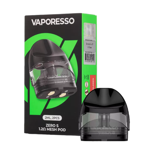 [VAPO-12544] VAPORESSO ZERO S PODS 2CT (1.2OHM MESH 2ML)