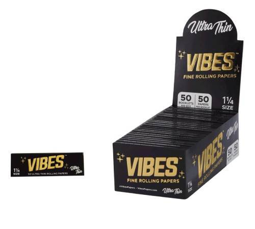 [INTREF02134] VIBES 1 1/4 ROLLING PAPERS (1.25, ULTRA THIN)