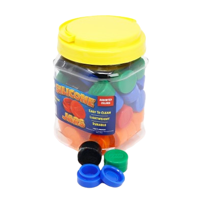 [WEEZ-21562] WEEZ SILICONE JARS 60CT JAR (ASSORTED COLORS)