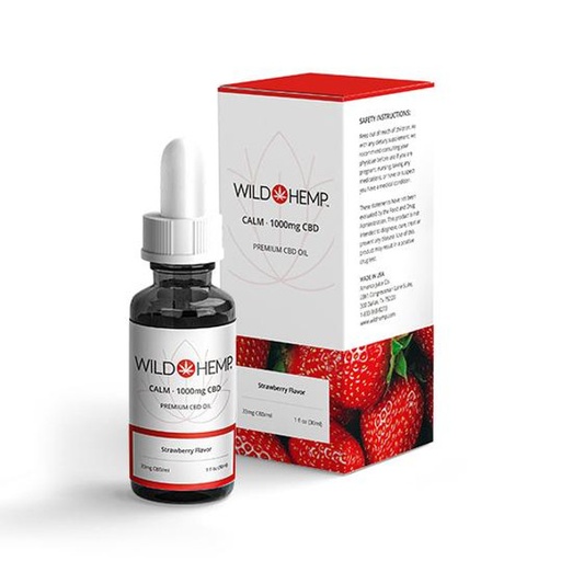 [WILD-25341] WILD HEMP PREMIUM CBD OIL 30ML (STRAWBERRY (CALM), 500MG)