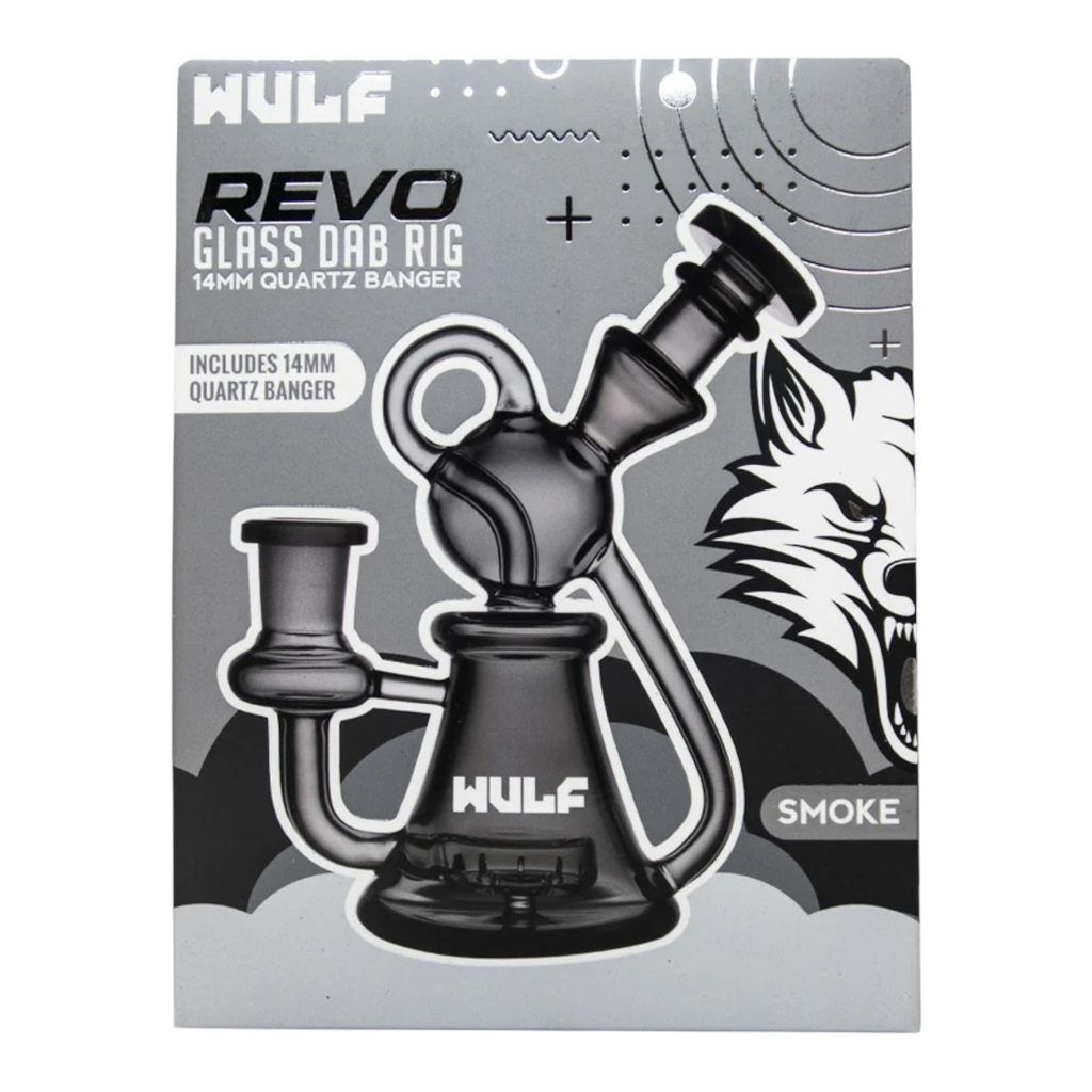 WULF REVO GLASS DAB RIG 14MM QUARTZ BANGER