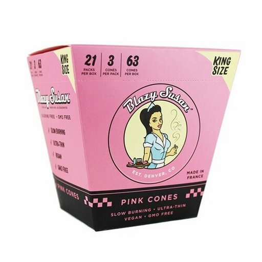 [ITM071221022047] BLAZY SUSAN KING SIZE PINK CONES 3CT BOX OF 21