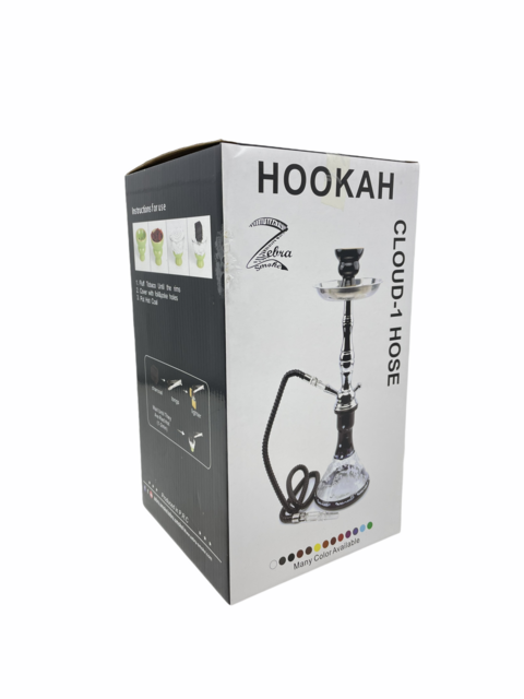 ZEBRA HOOKAH 19" CLOUD 1 HOSE