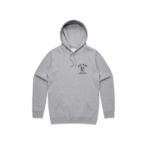 [ZIG -08543] ZIG ZAG GRAY SUPERIEURE HOODIE (LARGE)
