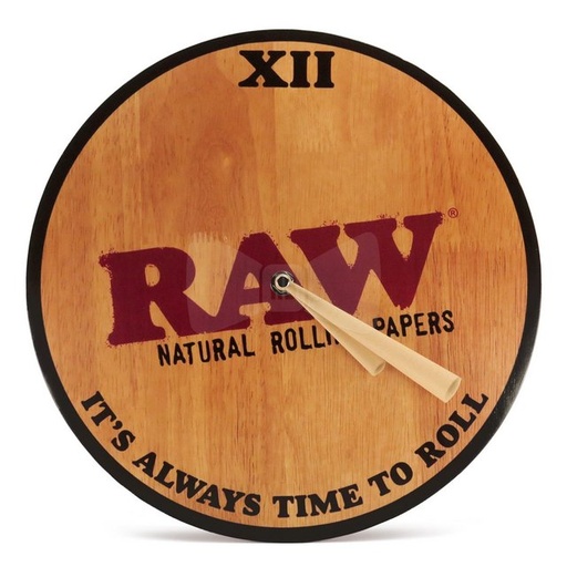[ITM090720011848] RAW WOODEN WALL CLOCK