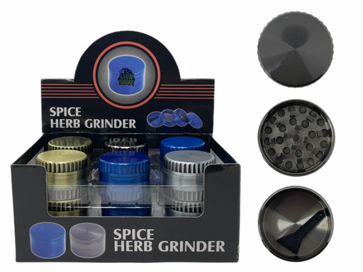 [ITM100521018011] LION SMOKE SPICE HERB 3 PARTS GRINDER ZNG444 BOX OF 12