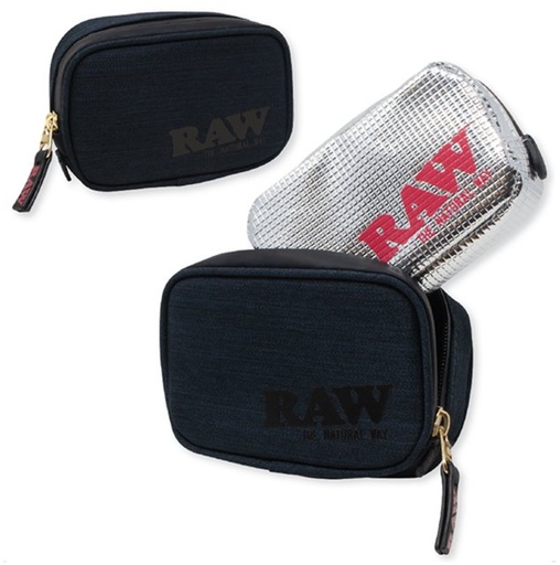 [ITM100721019225] RAW SMELL PROOF BAG IN A BAG HALF OUNCE SMALL BLACK TONAL