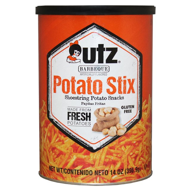 SAFE CAN UTZ BARBEQUE POTATO STIX LARGE