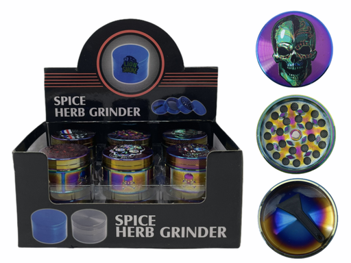 [ITM110521018056] LION SMOKE SPICE HERB 3 PARTS GRINDER ZNG403 BOX OF 12